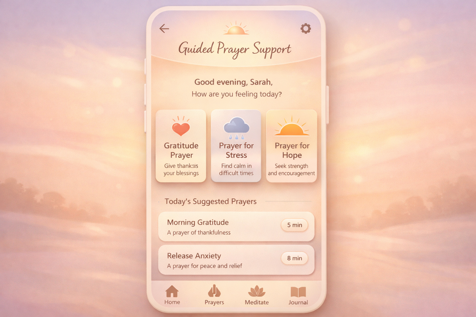 Guided Prayer Support